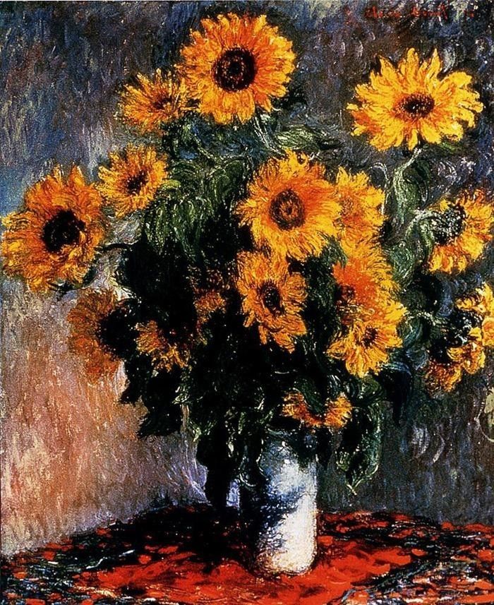 Claude Sunflowers 50 off ArtExpress.ws